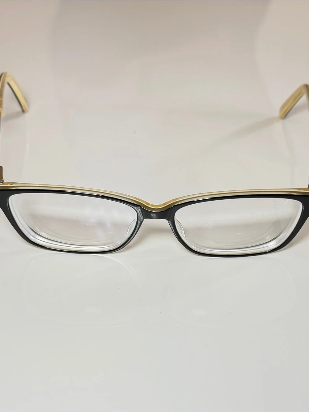 Jill Stuart JS 320-2 Black Gold Floral Engraved Eyeglasses Frames 53-14-135